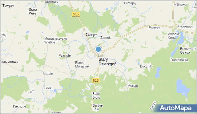 mapa Stary Dzierzgoń, Stary Dzierzgoń na mapie Targeo